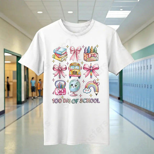 100 Days Of School Symbols - DTF Transfer DTF Transfer