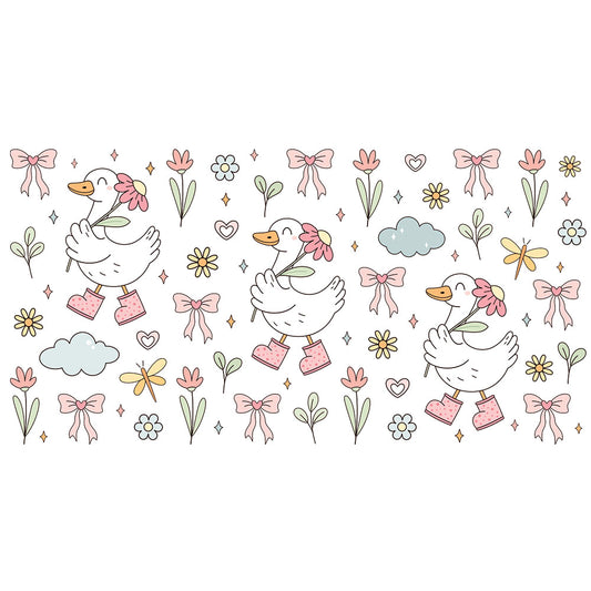 16 Oz Silly Goose Cup Wrap - UV DTF Transfer