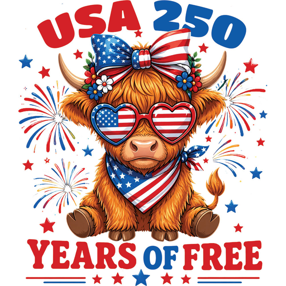 250 Free Highland Cow – DTF Transfer