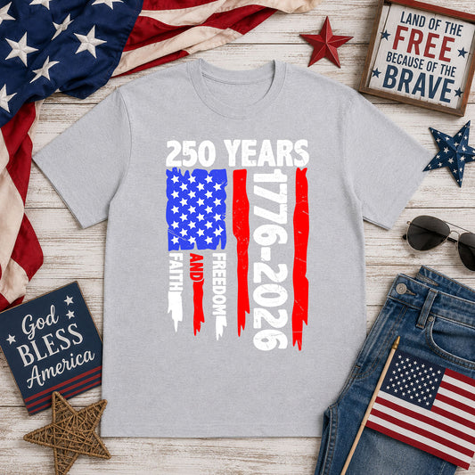 250 Years Distressed Flag – DTF Transfer