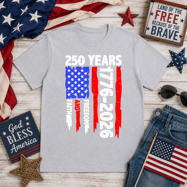 250 Years Distressed Flag – DTF Transfer