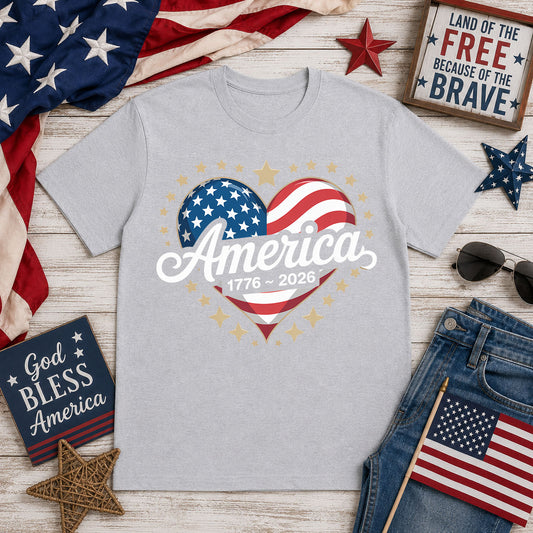 America Heart – DTF Transfer