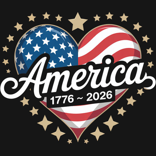 America Heart – DTF Transfer
