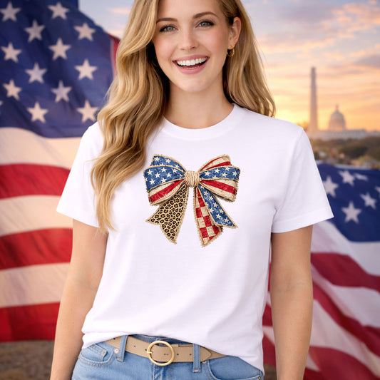 American Coquette Bow – DTF Transfer