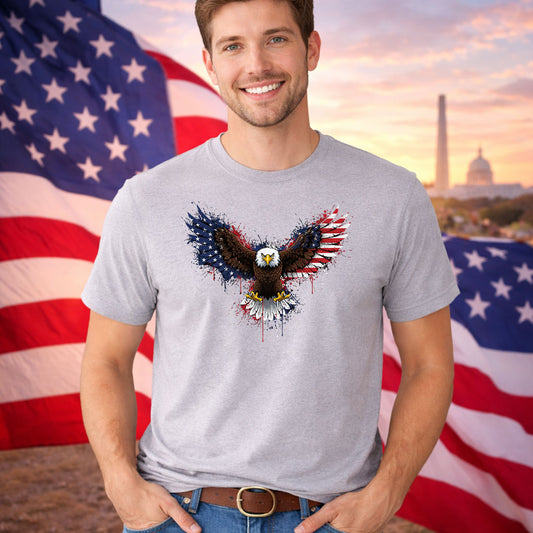 American Vibrant Eagle – DTF Transfer