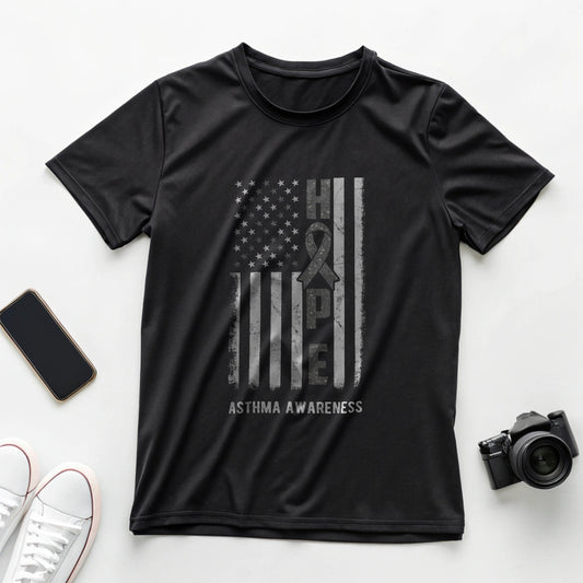 Asthma Awareness Hope Flag - DTF Transfer