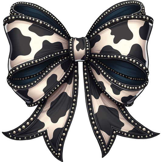 Black Cowhide Bow – DTF Transfer
