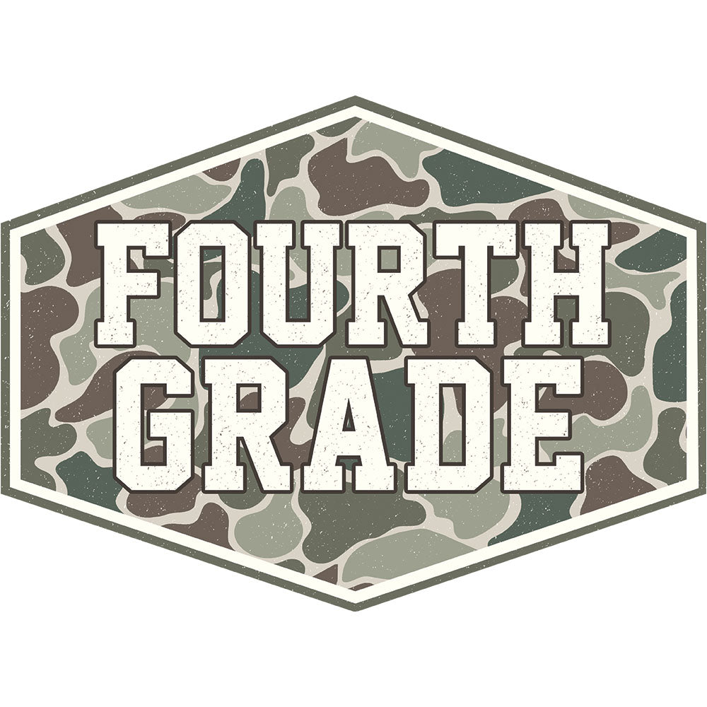 Camo Fourth Grade – DTF Transfer