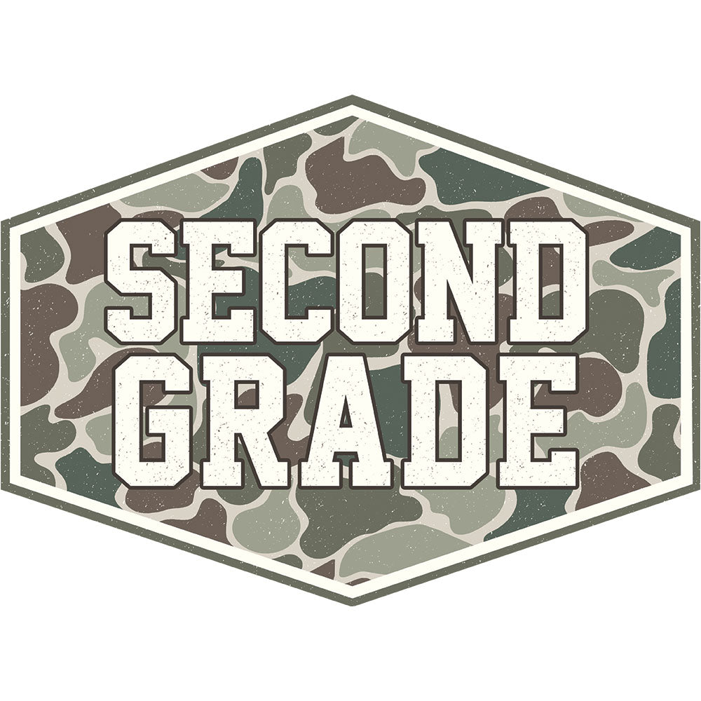 Camo Second Grade – DTF Transfer