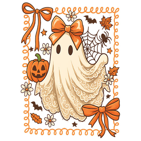 Coquette Lace Halloween Ghost - DTF Transfer
