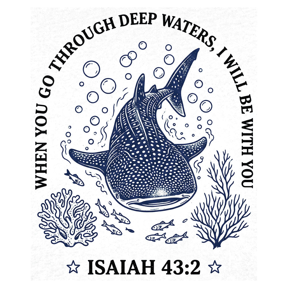 Deep Waters Whale – DTF Transfer