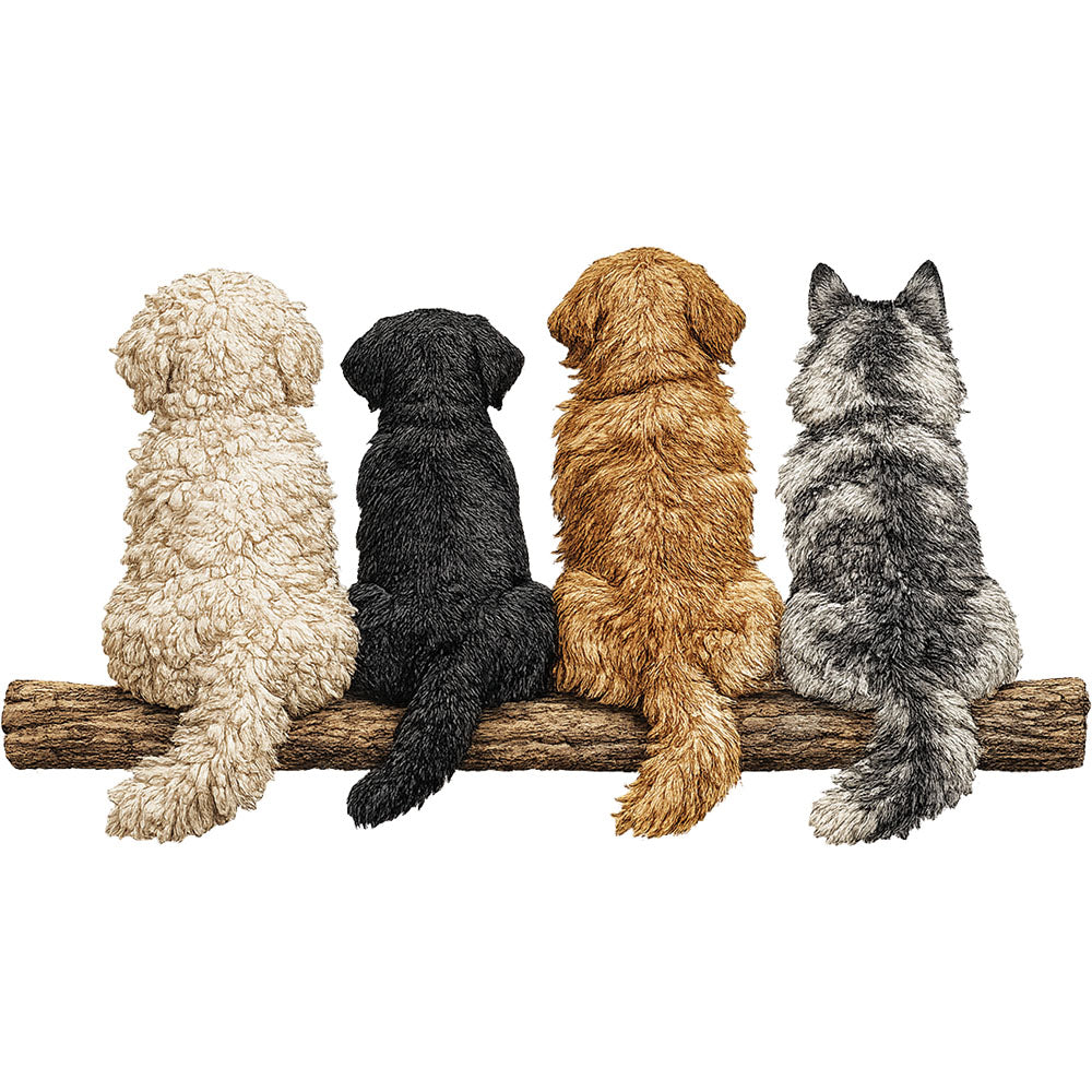 Four Dogs – DTF Transfer