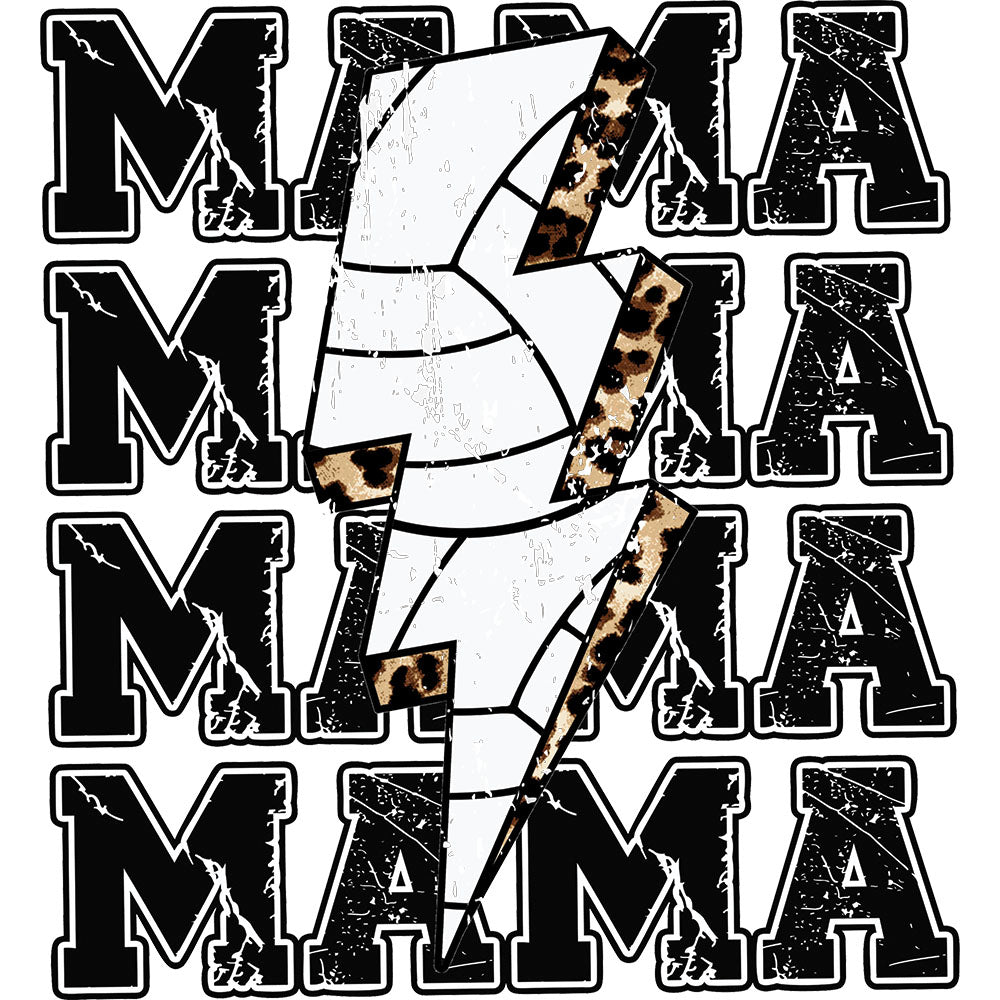 Lightning Volleyball Mama – DTF Transfer