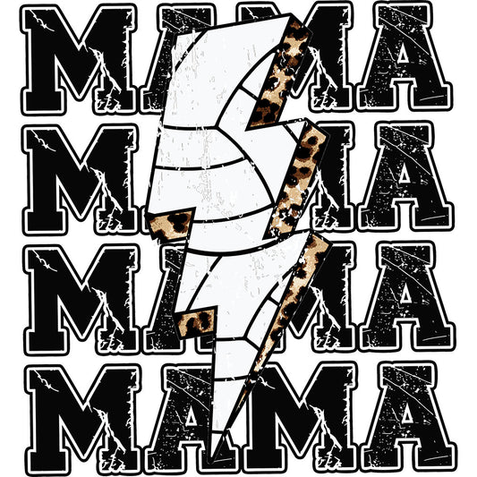 Lightning Volleyball Mama – DTF Transfer