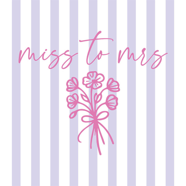 Miss To Mrs Stripes – DTF Transfer