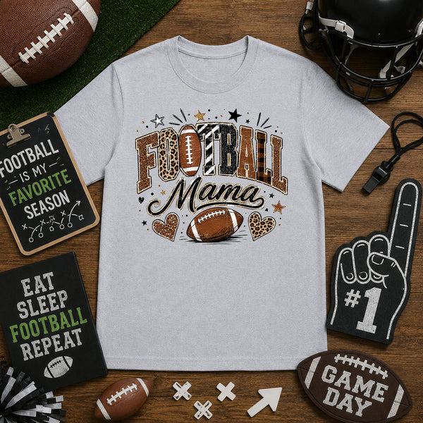 Preppy Football Mama – DTF Transfer