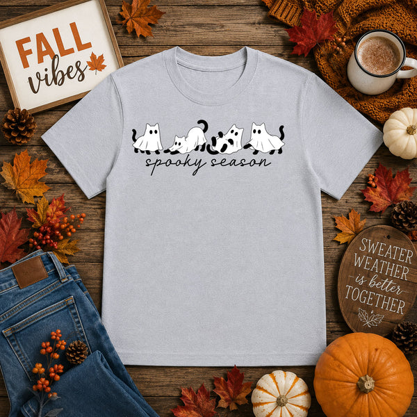 Spooky Season Cat Ghost – DTF Transfer