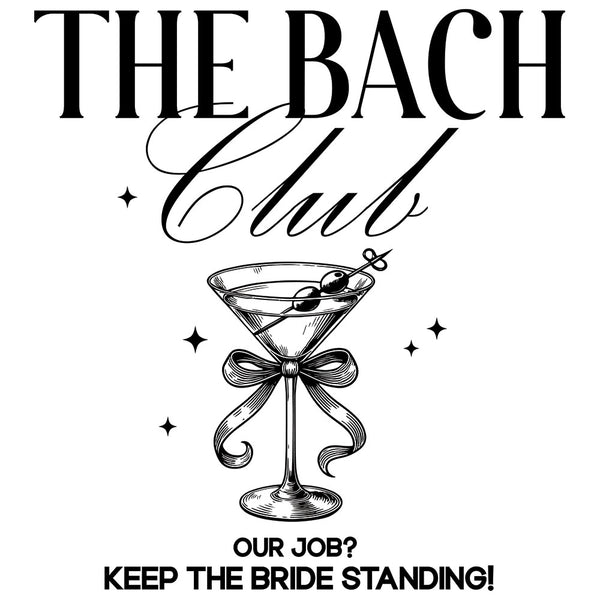 The Bach Club Black – DTF Transfer