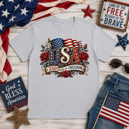 USA 250 Years Roses – DTF Transfer