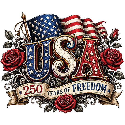 USA 250 Years Roses – DTF Transfer