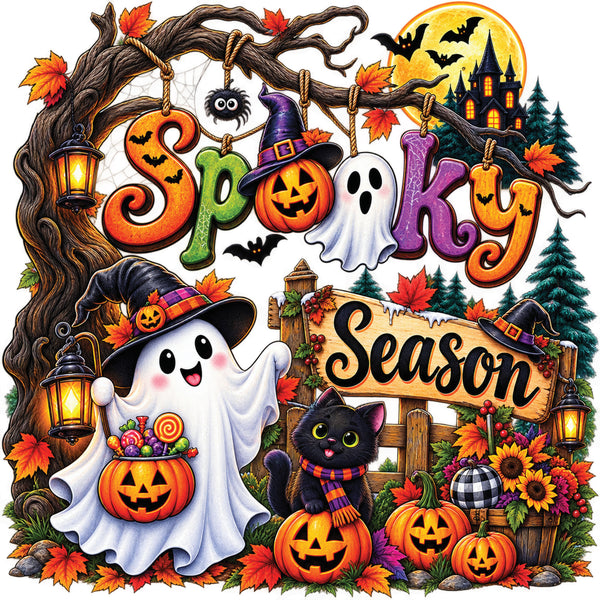 Vibrant Spooky Season Theme – DTF Transfer