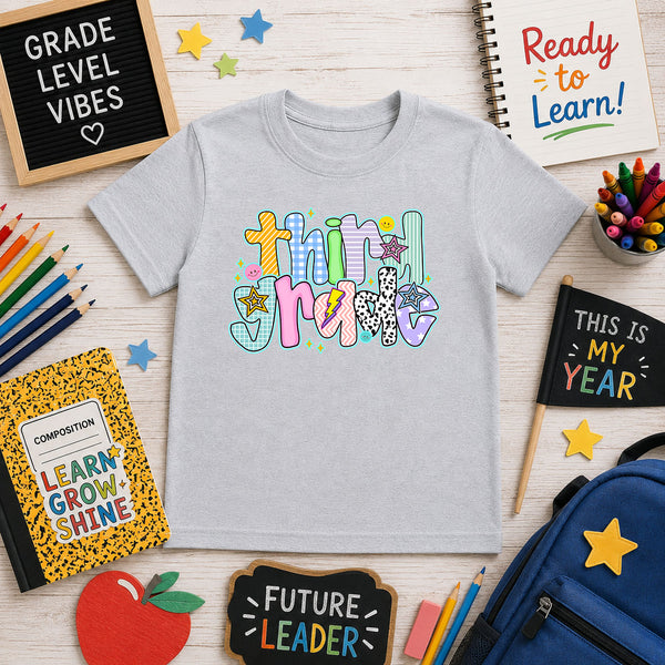 Vibrant Third Grade – DTF Transfer