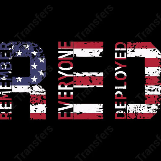 American Flag Red Friday - DTF Transfer DTF Transfer