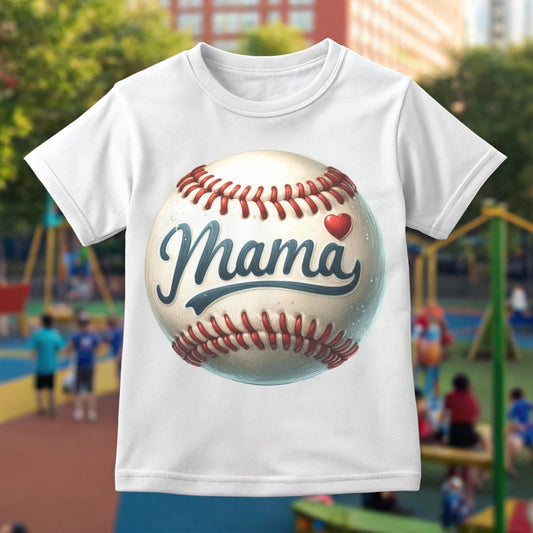 Baseball Mama Heart - DTF Transfer
