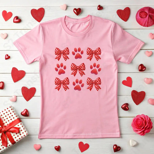 Bow and Paw Valentines - DTF Transfer DTF Transfer