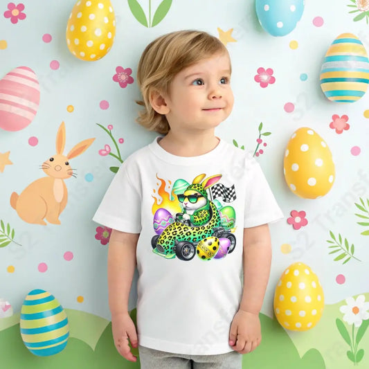 Bunny Racecar Driver - DTF Transfer DTF Transfer