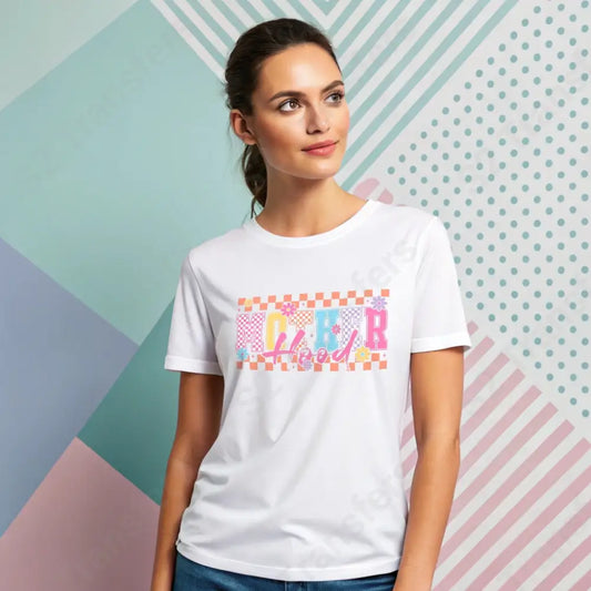 Checkered Motherhood Colorful - DTF Transfer DTF Transfer