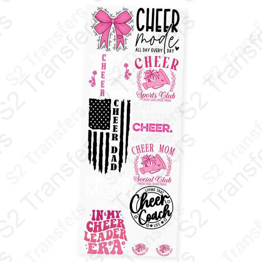Cheer Squad Spirit Premade DTF Transfer Gangsheet
