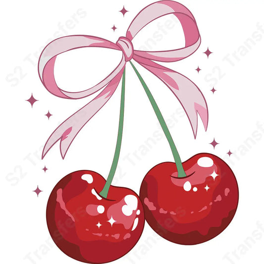 Cherry Pink Ribbon - DTF Transfer DTF Transfer