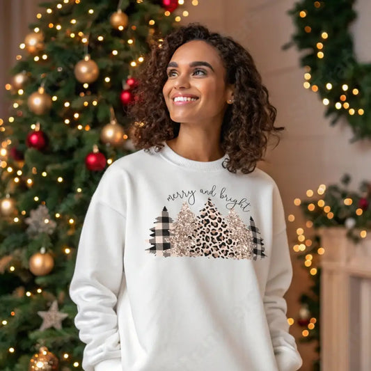 Christmas Tree Merry and Bright - DTF Transfer DTF Transfer