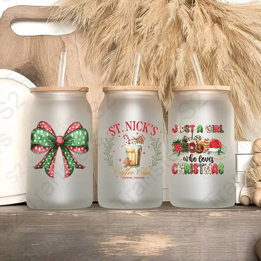 Christmas UV DTF Sticker Sheet UV DTF Sticker Sheet