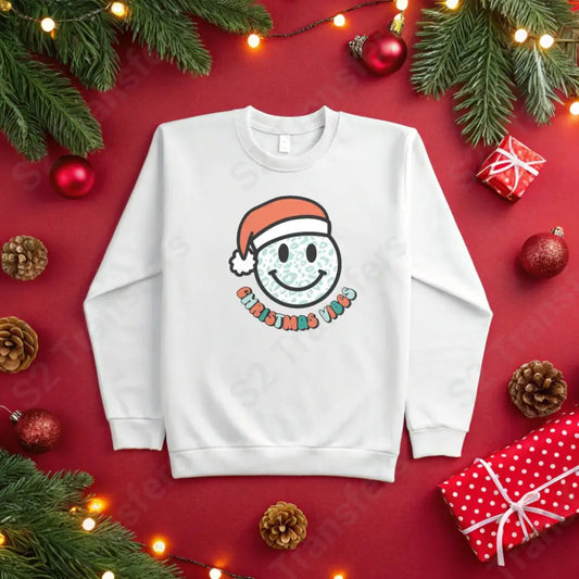 Christmas Vibes Emoji - DTF Transfers DTF Transfer
