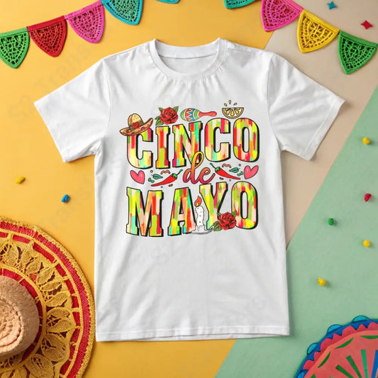 Cinco De Mayo Brush Strokes - DTF Transfer DTF Transfer