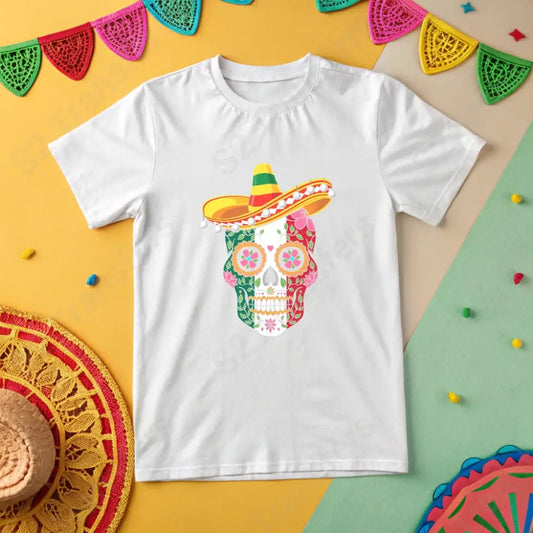 Cinco De Mayo Skull - DTF Transfer DTF Transfer