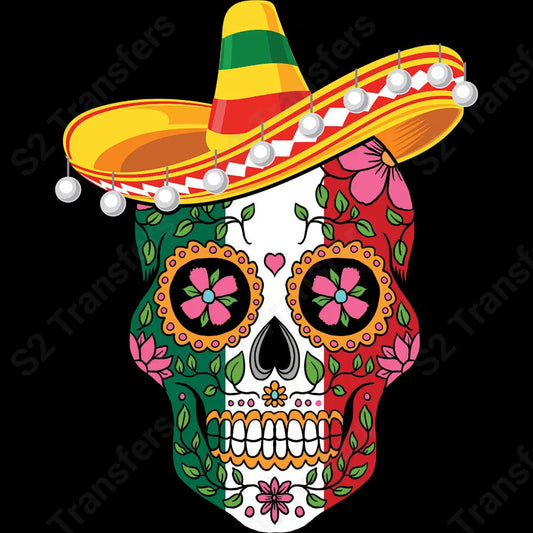 Cinco De Mayo Skull - DTF Transfer DTF Transfer