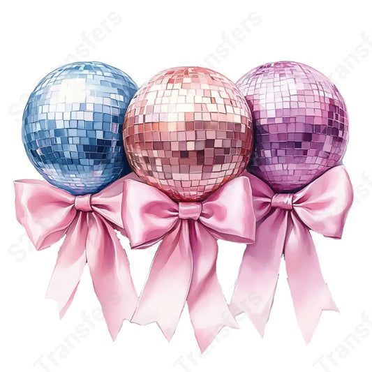 Coquette Disco Bow - DTF Transfer DTF Transfer