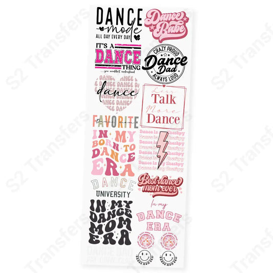 Dance Life Premade DTF Transfer Gangsheet - 22’’ x 60’’ Premade DTF Gang Sheet