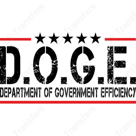 DOGE Black Letters - DTF Transfer DTF Transfer