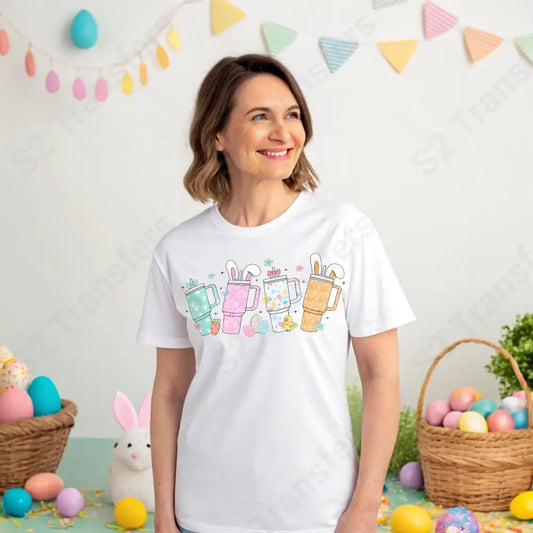 Easter Tumbler Cups - DTF Transfer DTF Transfer