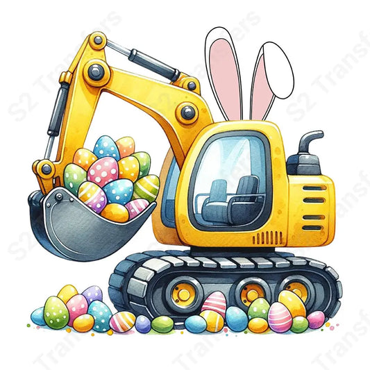 Egg Tractor - DTF Transfer DTF Transfer