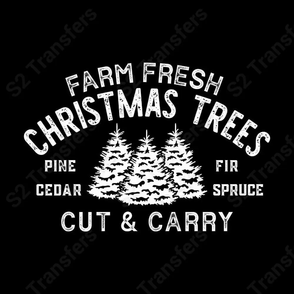 Farm Fresh Christmas Trees Wht