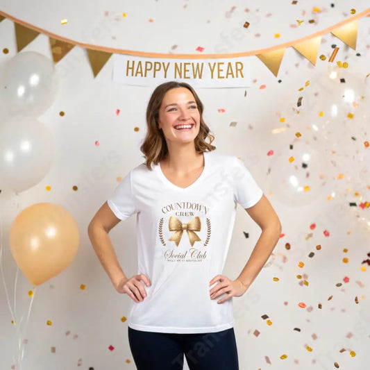 Faux Glitter Countdown Crew Social Club - DTF Transfer DTF Transfer