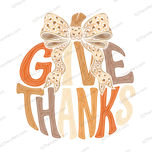 Give Thanks Neutral Leopard Bow main preview