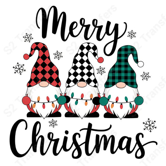 Gnomes Merry Christmas - DTF Transfer DTF Transfer