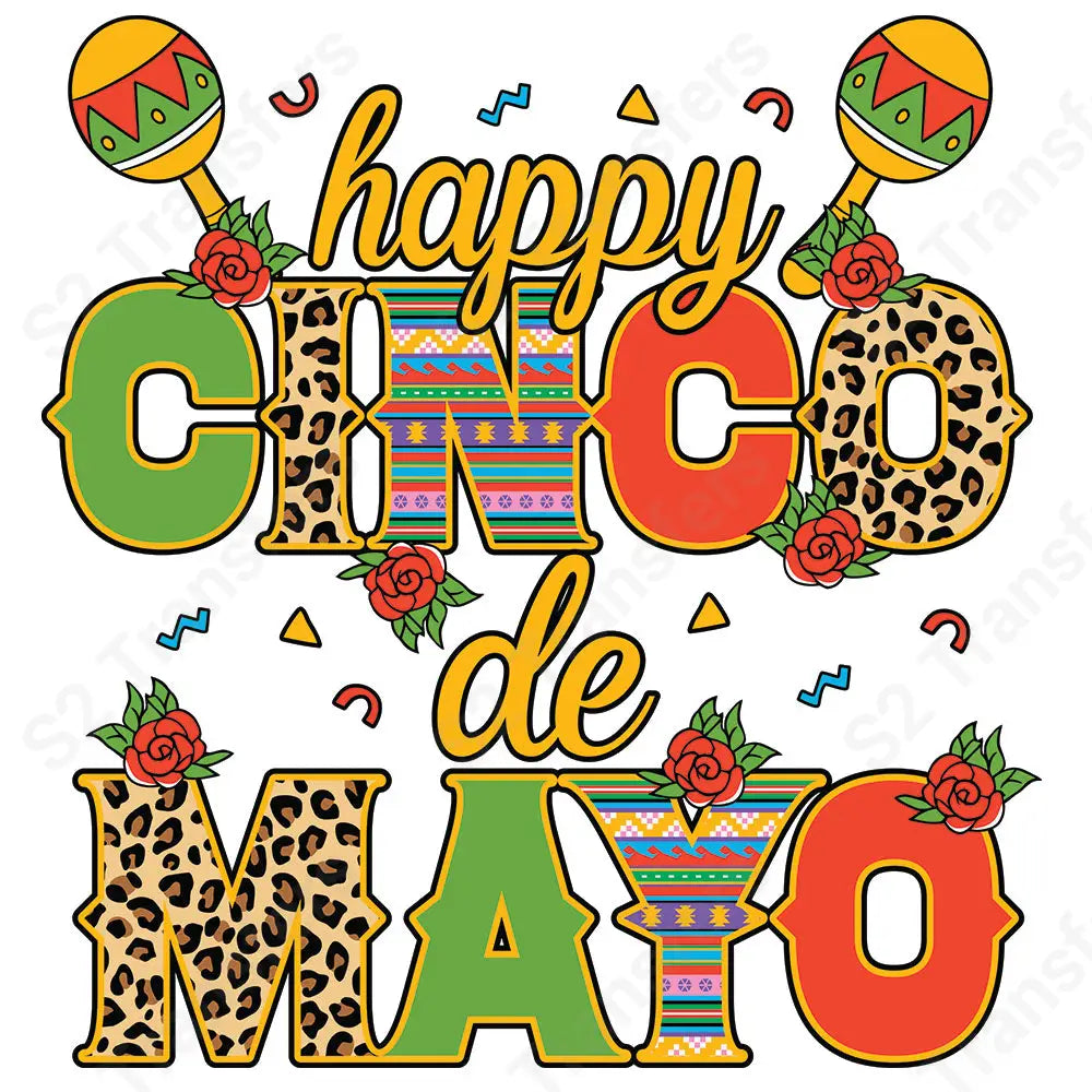 Happy Cinco De Mayo - DTF Transfer DTF Transfer