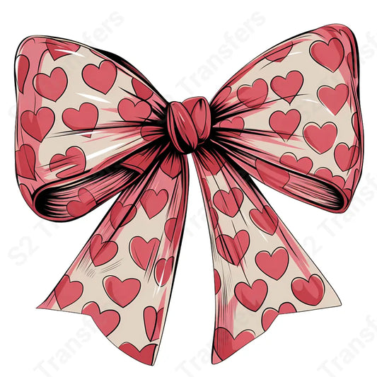 Heart Coquette Bow - DTF Transfer DTF Transfer